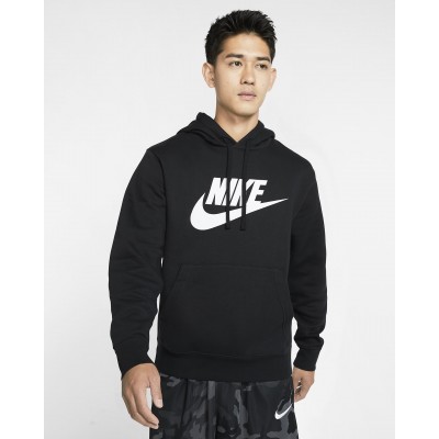 Nike Sportswear Club Fleece Mens Graphic Pullover Hoodie BV2973-010