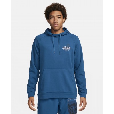 Nike Mens Dri-FIT Hooded Fitness Pullover FN3285-476