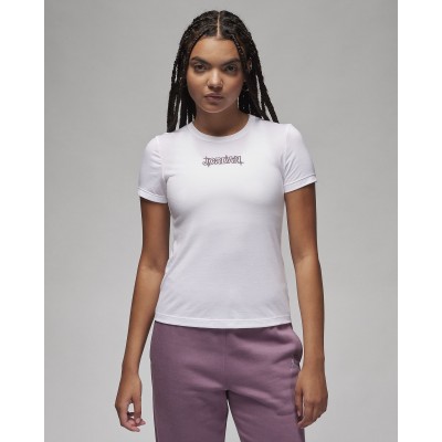 Nike Jordan Womens Slim Graphic T-Shirt FD7241-100