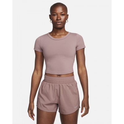 Nike One Fitted Womens Dri-FIT Short-Sleeve Cropped Top FN2804-208