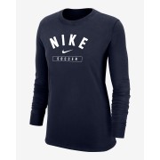 Nike Swoosh Womens Soccer Long-Sleeve T-Shirt W12103P385-NVY