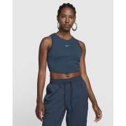 Nike Sportswear Chill Knit Womens Tight Cropped Mini-Rib Tank Top FB8279-478