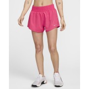 Nike One Womens Dri-FIT mi_d-Rise 3 Brief-Lined Shorts DX6010-629