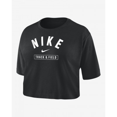 Nike Womens Dri-FIT Cropped Track & Field T-Shirt W11840TFCS-BLK