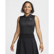 Nike Victory Womens Dri-FIT Sleeveless Striped Golf Polo FQ1824-010