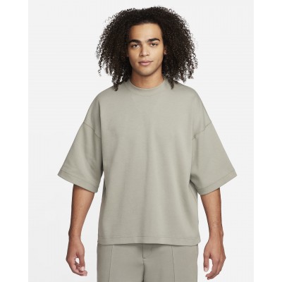 Nike Sportswear Tech Fleece Reimagined Mens Oversized Short-Sleeve Sweatshirt FB8165-053
