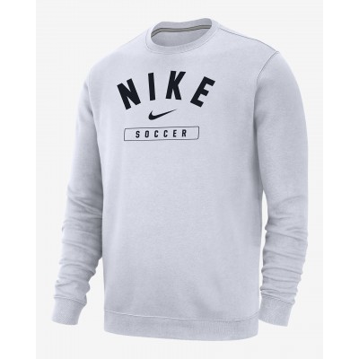 Nike Soccer Mens Crew-Neck Sweatshirt M33778P335-WHT