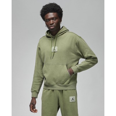 Nike Jordan Flight Fleece Mens Washed Pullover Hoodie FB7290-340