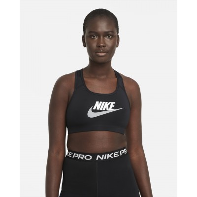 Nike Swoosh Womens Medium-Support Graphic Sports Bra DM0579-010