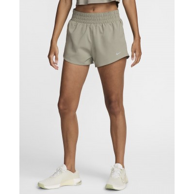 Nike One Womens Dri-FIT mi_d-Rise 3 Brief-Lined Shorts DX6010-320