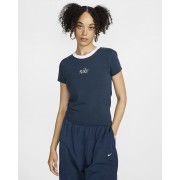 Nike Sportswear Chill Knit Womens Slim Cropped Tee HF8819-478