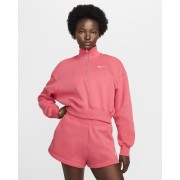 Nike Sportswear Phoenix Fleece Womens 1/2-Zip Cropped Sweatshirt DQ5767-629