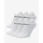 Nike Everyday Cushioned Training No-Show Socks (6 Pairs) SX7675-100