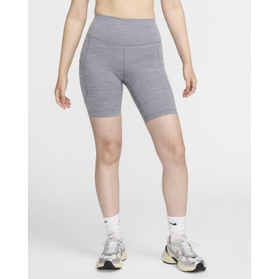 Nike One Womens High-Waisted 8 Biker Shorts with Pockets FZ6758-084