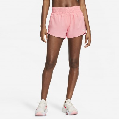 Nike One Womens Dri-FIT mi_d-Rise 3 Brief-Lined Shorts DX6010-611