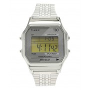 Timex 34 mm T80 Silver Tone Case Digital Dial Silver Stainless Steel Bracelet Watch 9679270_5709040