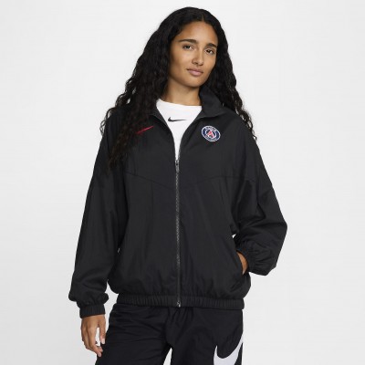 Paris Saint-Germain Essential Windrunner Womens Nike Soccer Woven Jacket FQ3141-010