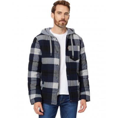 Mens Levis Cotton Plaid Quilted Puffer 9980331_6486925