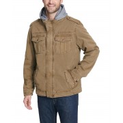 Mens Levis Two-Pocket Hoodie with Zip Out Jersey Bib/Hood and Sherpa Lining 9006416_4867254