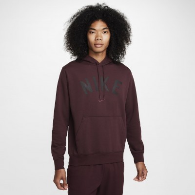 Nike Swoosh Mens Dri-FIT French Terry Pullover Fitness Hoodie FV9919-652