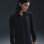 Nike Sportswear Essential Womens Oversized Long-Sleeve Polo FZ5813-010