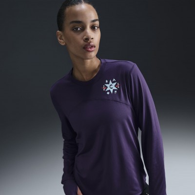 Nike Swift Element Womens Dri-FIT Crew-Neck Running Top FV6191-521