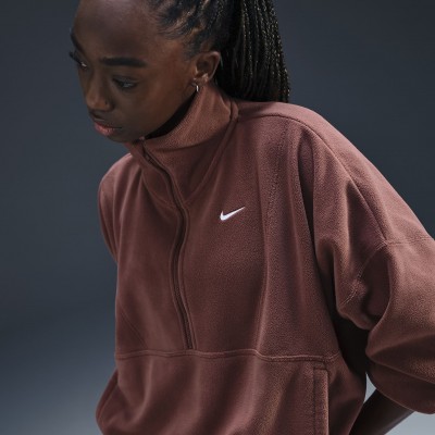 Nike One Womens Therma-FIT Oversized 1/2-Zip Fleece Top FV7955-218