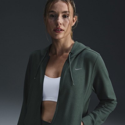 Nike Dri-FIT One Womens Full-Zip French Terry Hoodie FB5198-338