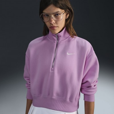 Nike Sportswear Phoenix Fleece Womens 1/2-Zip Cropped Sweatshirt DQ5767-632