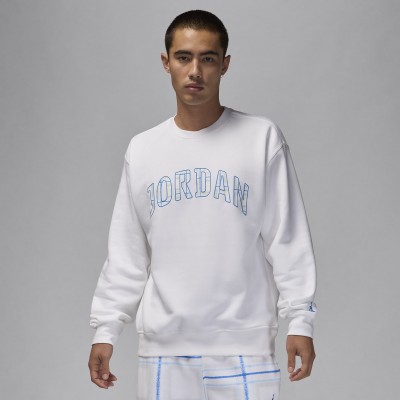 Nike Jordan Essentials Mens Fleece Crew-Neck Sweatshirt FV7460-100