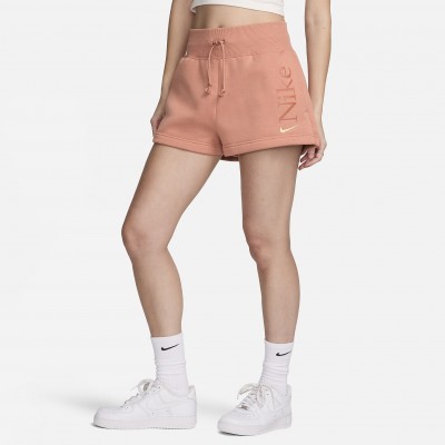 Nike Sportswear Phoenix Fleece Womens Loose High-Waisted 2 Logo Shorts FN2821-212