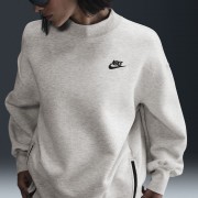 Nike Sportswear Tech Fleece Womens Oversized Crew-Neck Sweatshirt FV8041-013