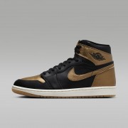 Nike Air Jordan 1 Retro High OG Black and Gold Mens Shoes DZ5485-071