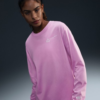 Nike Womens Long-Sleeve Graphic Basketball T-Shirt HF3259-632