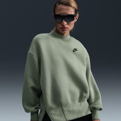 Nike Sportswear Tech Fleece Womens Oversized Crew-Neck Sweatshirt FV8041-370