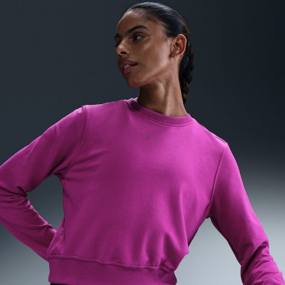 Nike Dri-FIT One Womens Crew-Neck French Terry Sweatshirt FB5125-518