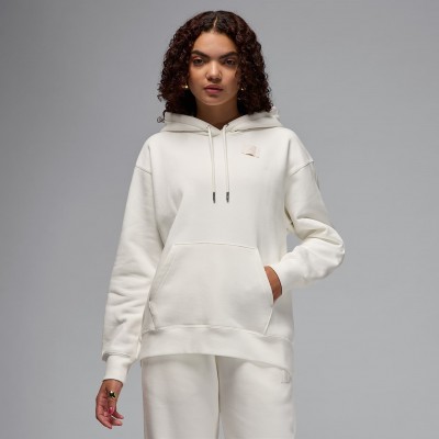 Nike Jor_dan Flight Fleece Womens Satin-Lined Pullover Hoodie FV7050-133